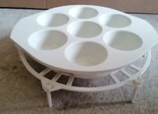 Plastic White Cupcake Holder And Cake Stand 2 Piece Set Large Holds 7 Cupcakes for sale  GAINSBOROUGH