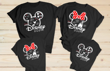 Matching Family Disney Holiday T Shirts 2024 Black matching tops reveal shirts, used for sale  Shipping to South Africa