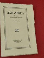 Libro italianistica rivista usato  Italia