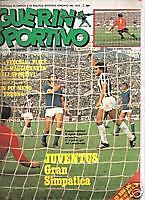 GUERIN SPORTIVO 1975/41 COVER FRANCO CAUSIO JUVENTUS **, usato usato  Italia