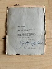 Judy garland autograph for sale  SOLIHULL