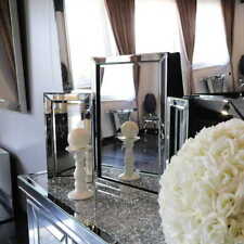 Używany,  Srebrne lustro glamour na toaletkę M-0581 78x54 cm na sprzedaż  PL