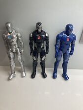 Usado, Marvel Avengers Titan Hero 12" polegadas 3 bonecos do Homem de Ferro azul prata cinza comprar usado  Enviando para Brazil
