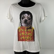 Pets Rock Michael Jackson Chihuaha Camiseta Mujer 18 Blanco/Rojo 56/72 segunda mano  Embacar hacia Argentina