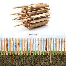 Ogrodzenie wtykowe Drewno o długości 3m Grządka Trawnik Obramowanie Ogród Rolka Płot Ogrodzenie na sprzedaż  Wysyłka do Poland