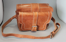 Brown leather vintage for sale  BASINGSTOKE