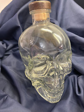Decantador de garrafa de vidro vazio Crystal Head Vodka Skull 750 ml com rolha original, usado comprar usado  Enviando para Brazil