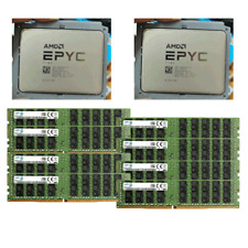 2 pçs AMD EPYC Milan 7T83 CPU64 core 2.45Ghz + 8x Samsung 64GB 3200MHz RAM comprar usado  Enviando para Brazil