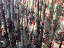 Pair Vtg Rare RAMM Midhurst Glazed Chintz Heavy Interlined Curtains W100” X96”L, used for sale  Shipping to South Africa