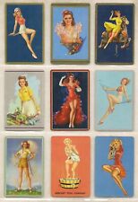 Used, 9 Vintage JULES ERBIT Pinup Playing Cards Mint NMint 1930s-1940s Sexy GGA for sale  Albuquerque
