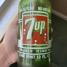 vintage 7up em relevo sem depósito anos 50 ou 60’s era litro raro Acl, usado comprar usado  Enviando para Brazil