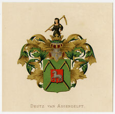 Antique print heraldry d'occasion  Expédié en Belgium