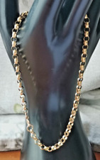 Vintage 1977 9ct Solid Gold Belcher Chain Rolo Chain Necklace  18" Hallmarked for sale  Shipping to South Africa