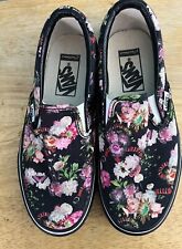 Tênis Vans Feminino Clássico Preto Rosa Floral Lona Tamanho 6.5 Excelente Estado Usado comprar usado  Enviando para Brazil