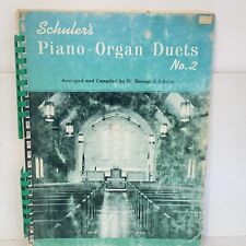 Vintage 1963 Schuler's Piano Organ Duetos Nº 2 Partituras Livro de Canções comprar usado  Enviando para Brazil