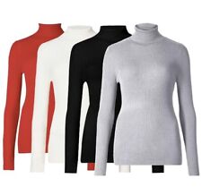 EX M&S Polo Ribbed Roll Neck Jumper  Ladies High Neck Knitted Top Turtle Body M1 for sale  Shipping to South Africa