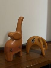 Coppia elefanti ceramica usato  Legnano