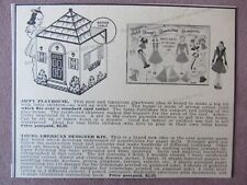 1942 Anúncio * Kit de boneca de papel jovem americana e pano de casa de jogos Jiffy para mesa de cartas comprar usado  Enviando para Brazil