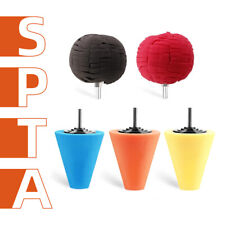 SPTA Car Wheel Hub Polishing Cone Ball Foam Pad Kit for Car Drill Polisher  for sale  Shipping to South Africa
