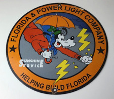 Placa de energia vintage Florida - Placa de bomba de gás de porcelana pateta utilitária elétrica, usado comprar usado  Enviando para Brazil