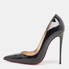 Christian Louboutin Black Patent Leather So Kate Pumps Size 38, used for sale  Shipping to South Africa