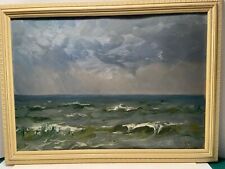 Vintage Painting 'Baltic Sea Before Storm "  signed  Sotskov,dated 1979, Russian for sale  Brooklyn