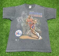 Usado, Camiseta vintage años 90 Allen Iverson NBA Philadelphia 76ers Sixers jugador profesional descolorida segunda mano  Embacar hacia Argentina