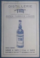 Brochure distillerie tim usato  Bologna