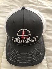 New LEUPOLD OPTICS Adjustable Trucker Hat SNAPBACK Ball Cap Mesh back gray for sale  Shipping to South Africa