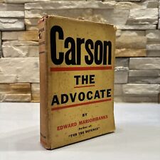 Używany, Edward Marjoribanks Carson the Advocate 1932 Republikowana kurtka przeciwpyłowa Macmillan na sprzedaż  Wysyłka do Poland