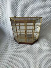 Brass glass display for sale  Shipping to Ireland