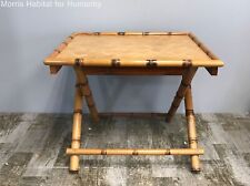 rattan side folding table for sale  Randolph