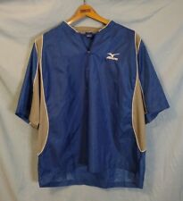 Camisa de calentamiento azul Mizuno Teamwear para hombre 1/4 cuarto con cremallera manga corta talla XL segunda mano  Embacar hacia Argentina
