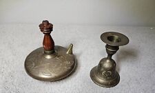 Used, Sarna Brass India pot & Z. Y. ZY India Brass Bell lot for sale  Shipping to South Africa
