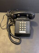 Teléfono con botón pulsador de escritorio con cable en tono táctil negro Cortelco FUNCIONA 250000-VBA-20M segunda mano  Embacar hacia Mexico