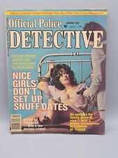 Used, Vintage Official Police Detective January 1979 Magazine Very Good Free Shipping  for sale  Shipping to South Africa