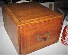 ANTIQUE USA MISSION OAK WOOD FOOD KITCHEN RECIPE FILE CABINET SPICE DRAW ART BOX for sale  Shipping to South Africa