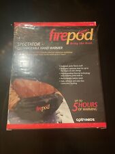 Optronics Firepod Sportsman Black Fleece Rechargeable Hand Warmer 12hrs HW206, used for sale  Shipping to South Africa