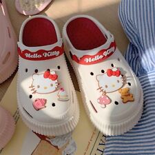 Hello Kitty Zapatos Zapatillas Agujero Mujer Ropa Exterior Verano Sandalias Gruesas Y2K segunda mano  Embacar hacia Argentina