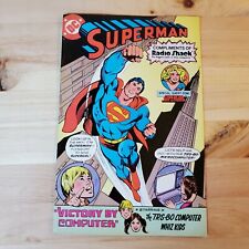 Superman Radio Shack Comic Book Victory By Computer DC 1981 with Supergirl FVF for sale  Shipping to South Africa