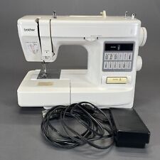 Vintage Brother Sewing Machine with Power Cord Foot Pedal White, used for sale  Shipping to South Africa