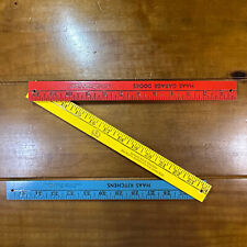 Vintage Folding Trifold Yardstick Wooden Advertising Haas Garage Doors Kitchens for sale  Shipping to South Africa