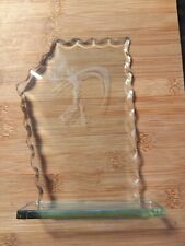 Glass golf trophy for sale  CREWE