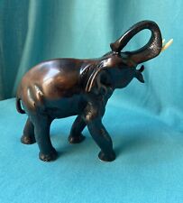 Used, Lucky Elephant Ornament Figurine Dark Resin Feng Shui for sale  Shipping to South Africa