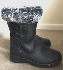 Black boots warm for sale  PETERBOROUGH