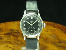 Relógio de pulso militar masculino OMEGA aço inoxidável ferido à mão exército britânico / Kal 30T2 comprar usado  Enviando para Brazil