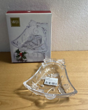 Plato de caramelo de acebo Mikasa Seasons en forma de campana con detalles esmerilados Navidad 7" Japón segunda mano  Embacar hacia Mexico