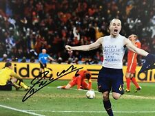 Andres Iniesta Signed Mundial Autógrafo Futbol Soccer Autograph España Campeón segunda mano  Embacar hacia Argentina