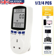 UK Plug Electricity Monitor Power Meter Energy Usage Wattage Kwh Analyzer Socket, used for sale  COALVILLE