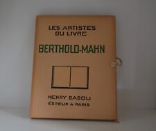 Berthold mahn 1930 d'occasion  Gennevilliers